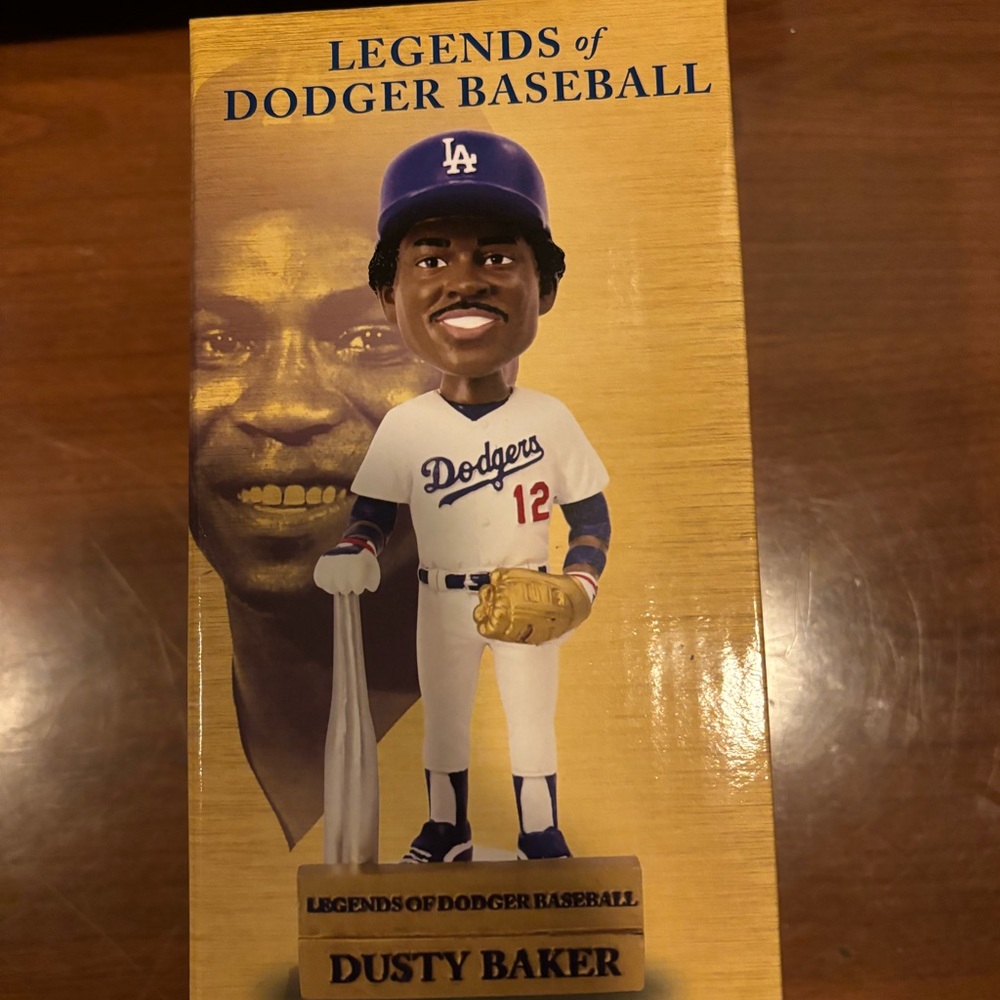 Legends of Dodger Baseball Dusty Baker Bobblehead - Dodgers Promotional